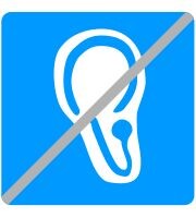 Pictograma PMR "Sordo"