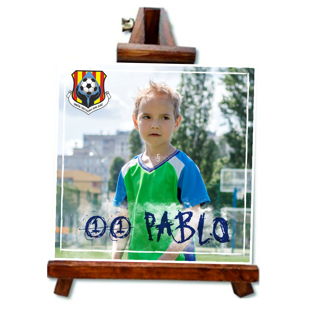 Azulejo personalizado con caballete