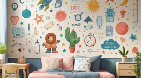 Vinilos divertidos para el dormitorio de tu hijo: las mejores ideas