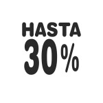 Rótulos rebajas hasta porcentaje