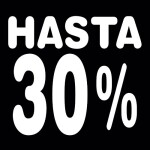 Rótulos rebajas hasta porcentaje