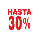 Rótulos rebajas hasta porcentaje