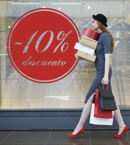 Rótulos rebajas porcentaje descuento circulo