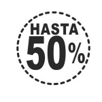 Rótulos rebajas hasta porcentaje circulo