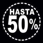 Rótulos rebajas hasta porcentaje circulo