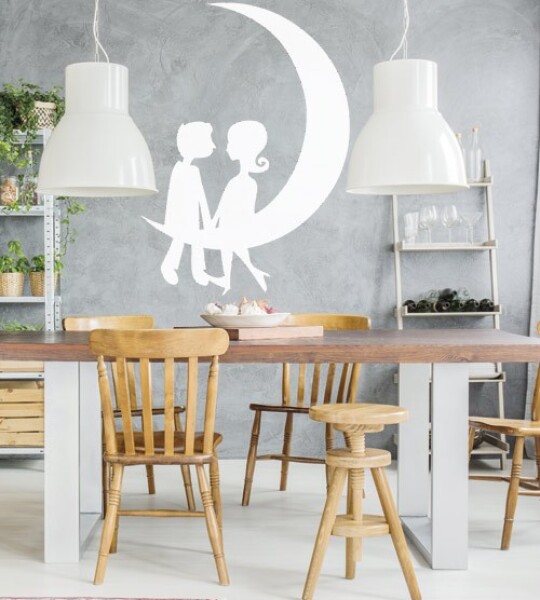 Pareja luna - San Valentín