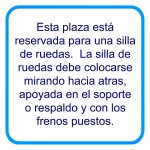 Indicativos PMR "Texto Indicaciones a Contramarcha"