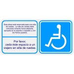 Indicativos PMR "Silla de Ruedas Lado Derecho"