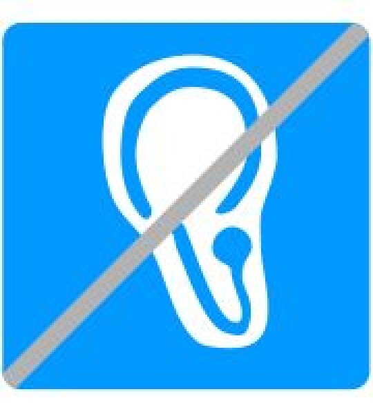 Pictograma PMR "Sordo"