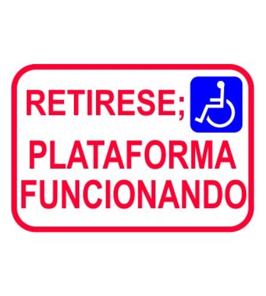 Indicativo Rampa Derecha