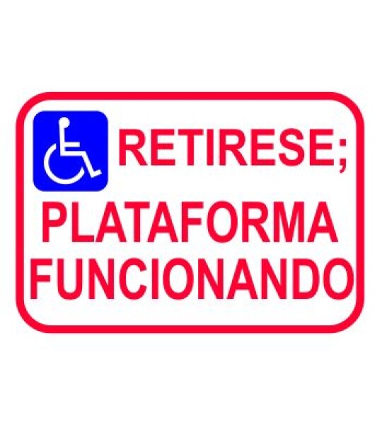 Indicativo Rampa Izquierda