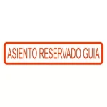 Adhesivo Butaca Guía