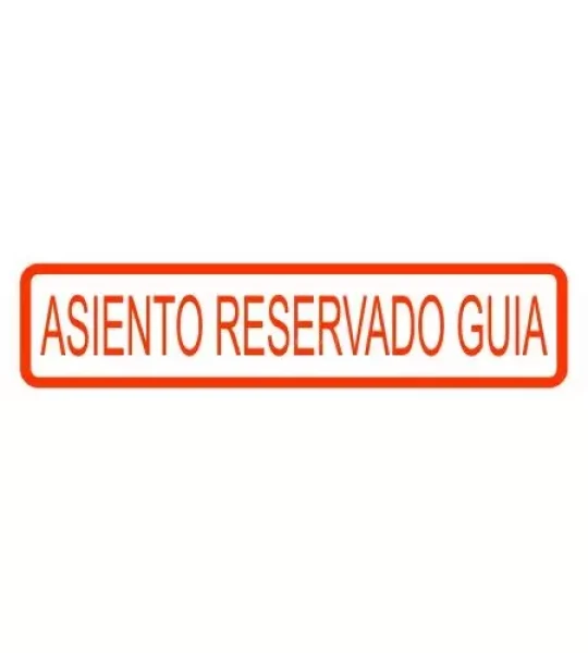 Adhesivo Butaca Guía